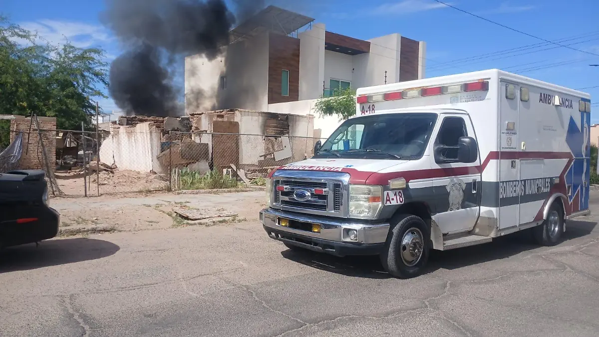 Controlaron incendio en casa habitada por indigentes