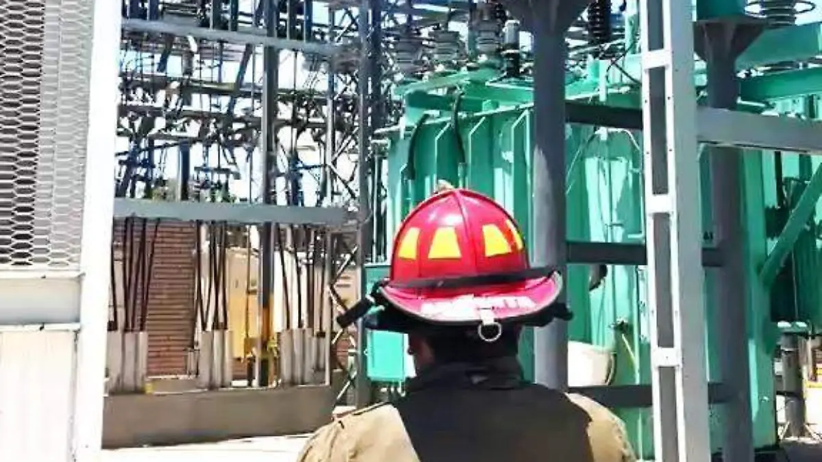 conato de incendio en subestación CFE