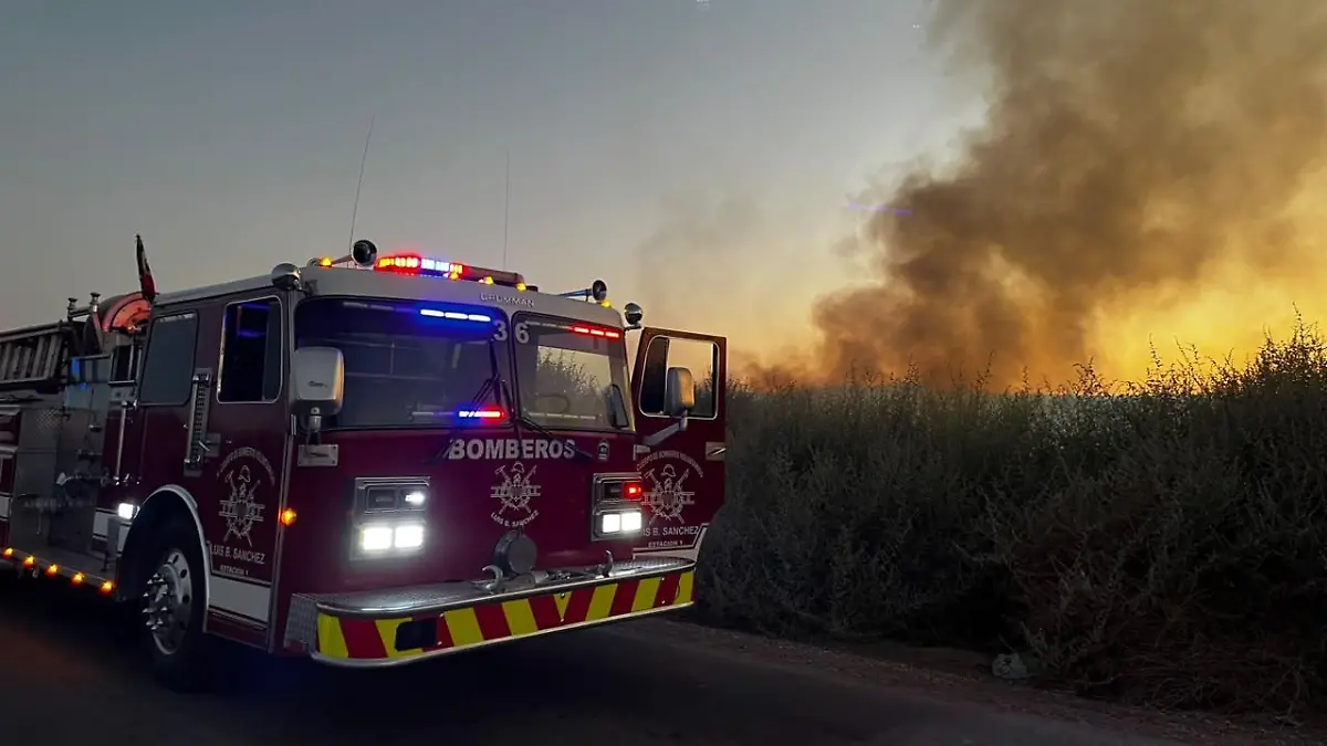 Otro incendio en dren  del valle