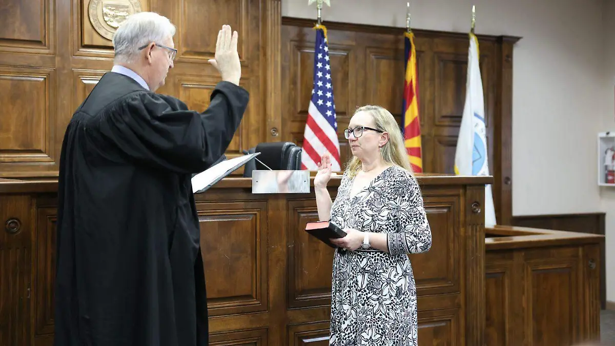  nueva juez en San Luis, Arizona, se trata de Amanda Mahon Watlington, quien tomó protesta (1)